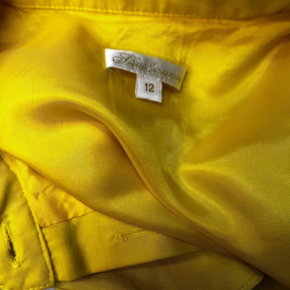 Shoshanna yellow sleeveless dress 12
Ruffle Mini Pockets Cotton Silk - Picture 13 of 16